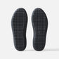 MISE Standard black leather non-slip kitchen shoes, outsole view