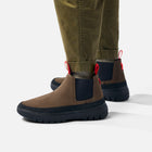MISE Chelsea Boots in brown on foot lateral view