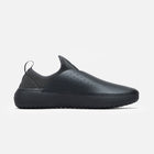 MISE black kitchen shoe medial view on a light gray background