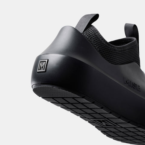 MISE All Day 2 black kitchen shoe heel detail view