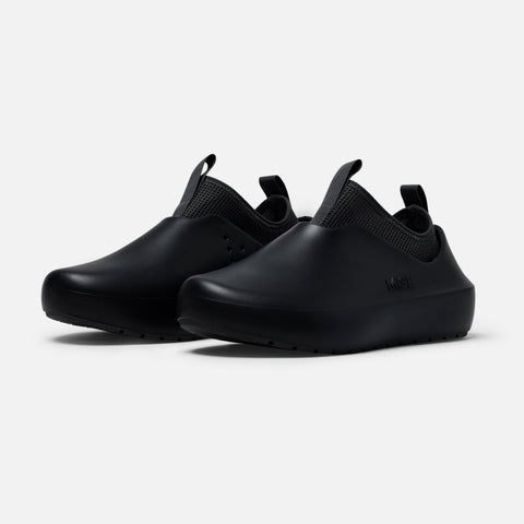 MISE All Day 2 black kitchen shoes there quarter front view